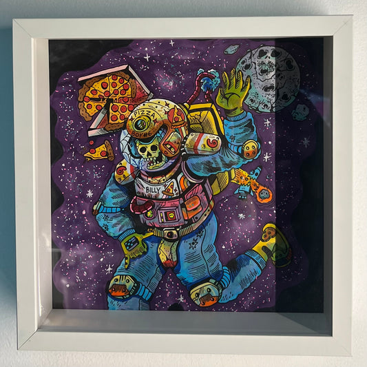 "Pizza Express" by Macho My Dude - 12x12
