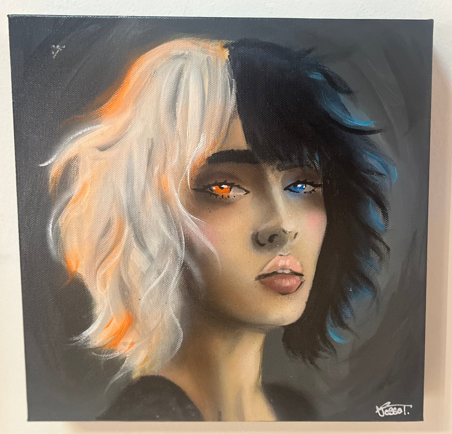 "Azure Flame" by Jariya Designs - 12x12