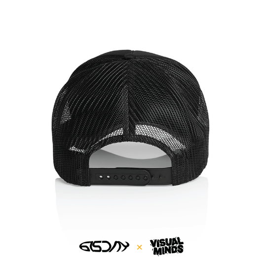 BLACK TRUCKER HAT