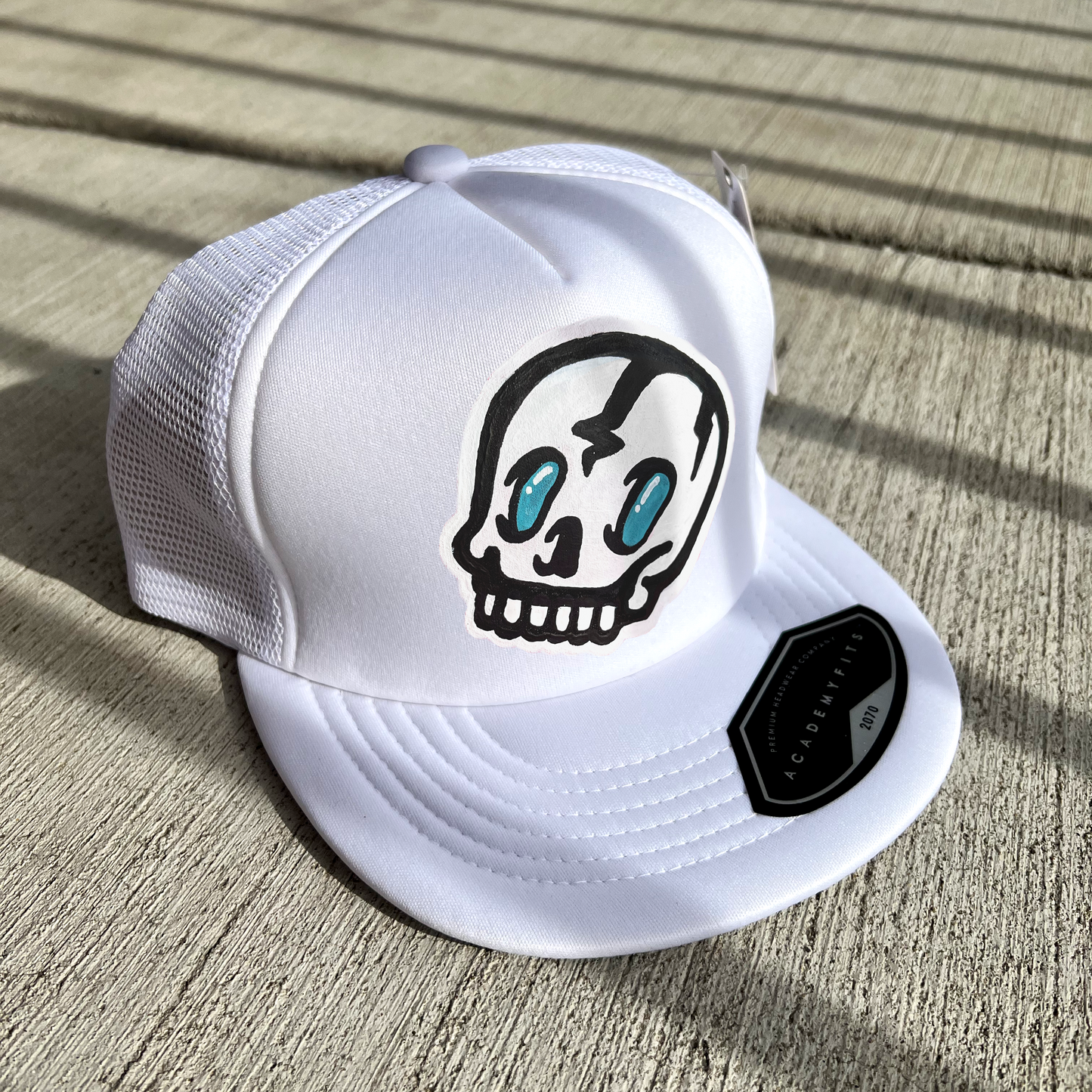 Skullboi Trucker Hat - WHITE