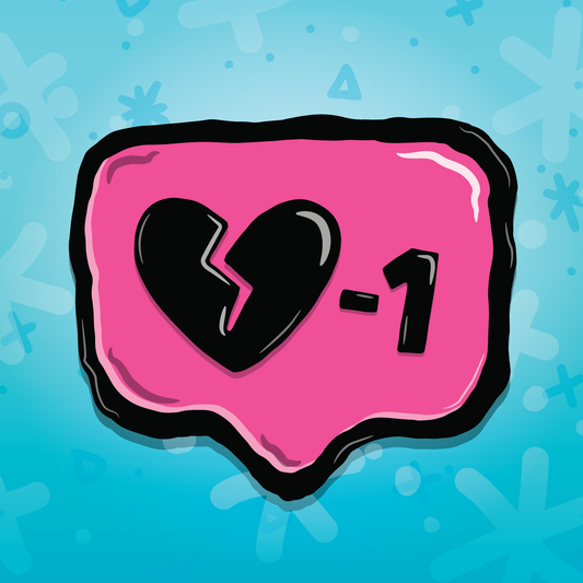 Heart Bub Sticker - PINK