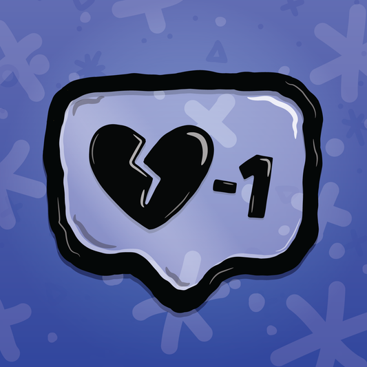 Heart Bub Sticker - Clear